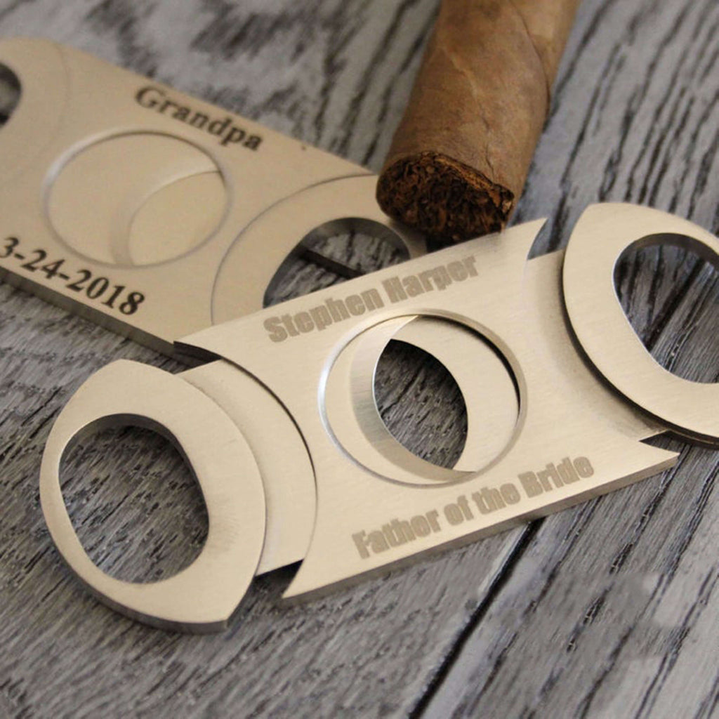 Groomsmen Gifts Personalized Cigar Cutter Engraved Cigar Cutter Groomsmen Cigar Cutter - urweddinggifts