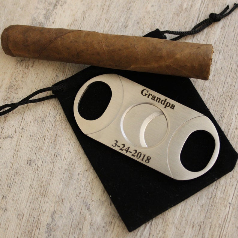 Groomsmen Gifts Personalized Cigar Cutter Engraved Cigar Cutter Groomsmen Cigar Cutter - urweddinggifts