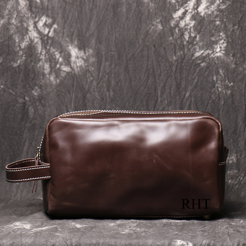 Groomsmen Gifts Personalized Leather Dopp Kit Mens Leather Toiletry Bag Monogrammed Toiletry Bags - urweddinggifts