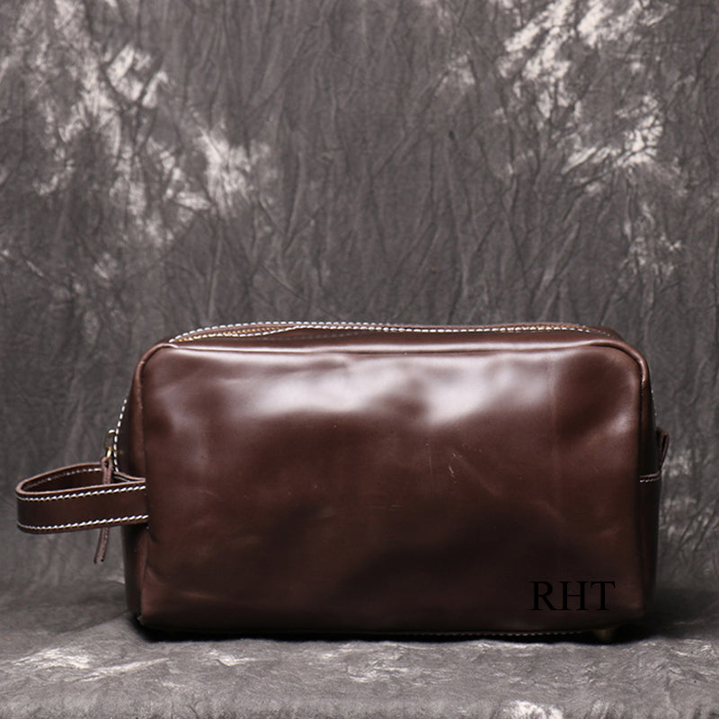 Groomsmen Gifts Personalized Leather Dopp Kit Mens Leather Toiletry Bag Monogrammed Toiletry Bags - urweddinggifts