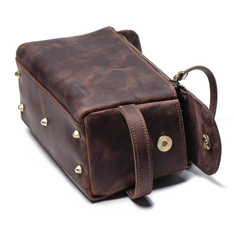 Groomsmen Gifts Personalized Leather Toiletry Bag Engraved Leather Dopp Kit Custom Mens Toiletry Bag - urweddinggifts