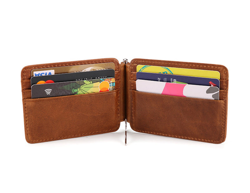 Groomsmen Gifts Personalized Mens Wallet RFID Leather Wallet Monogram Men Money Clip Leather Thin Minimalist Wallet - urweddinggifts