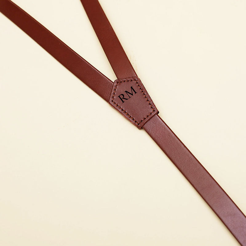 Groomsmen Gifts Personalized Wedding Suspenders Custom Groomsmen Suspenders Engraved Leather Suspenders - urweddinggifts