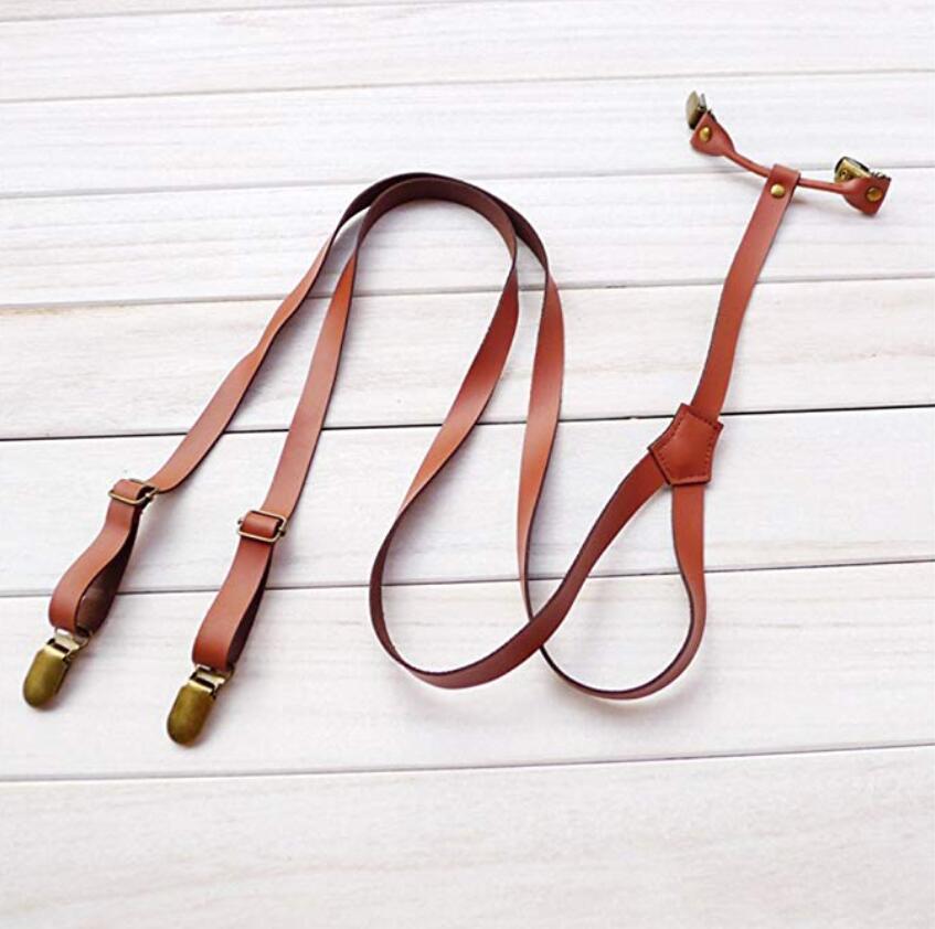 Groomsmen Gifts Wedding Suspenders Custom Leather Suspenders Mens Personalized Leather Suspenders - urweddinggifts