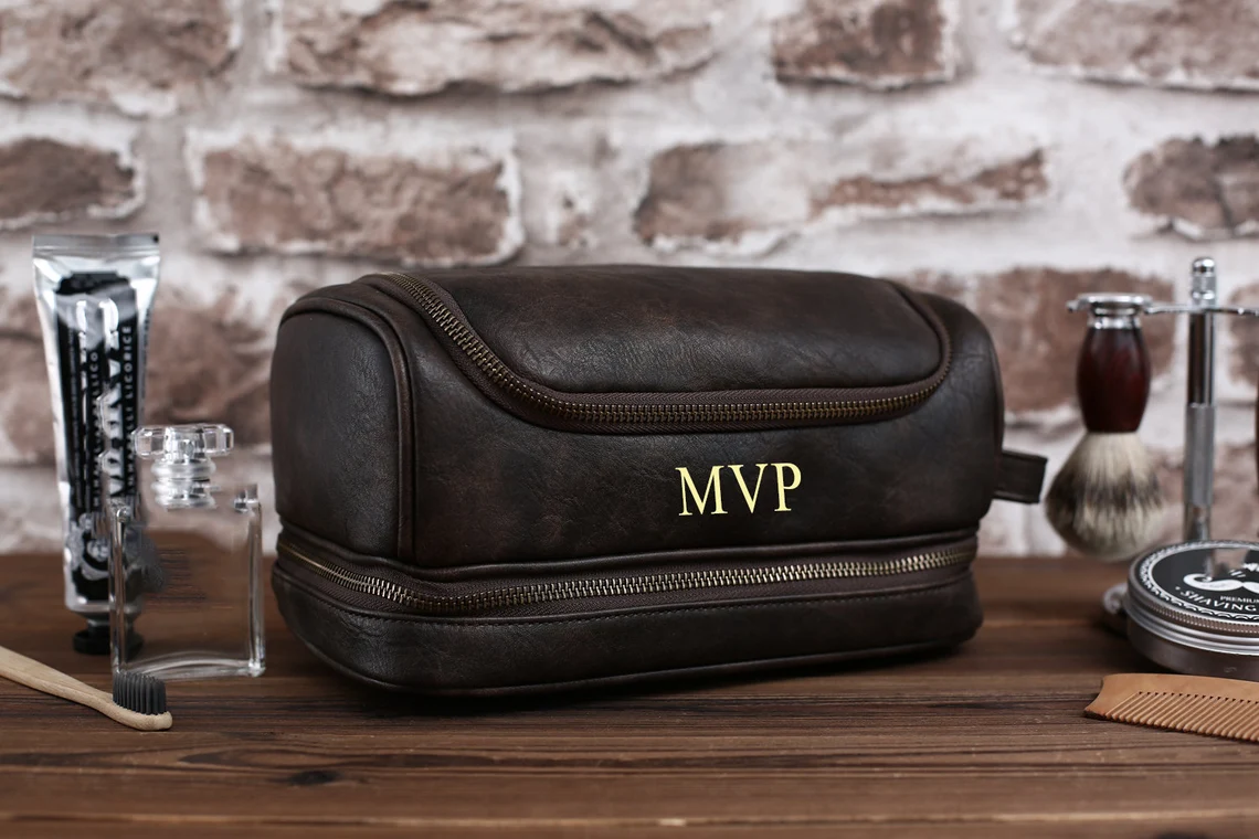 Personalised mens toiletry bag cheap