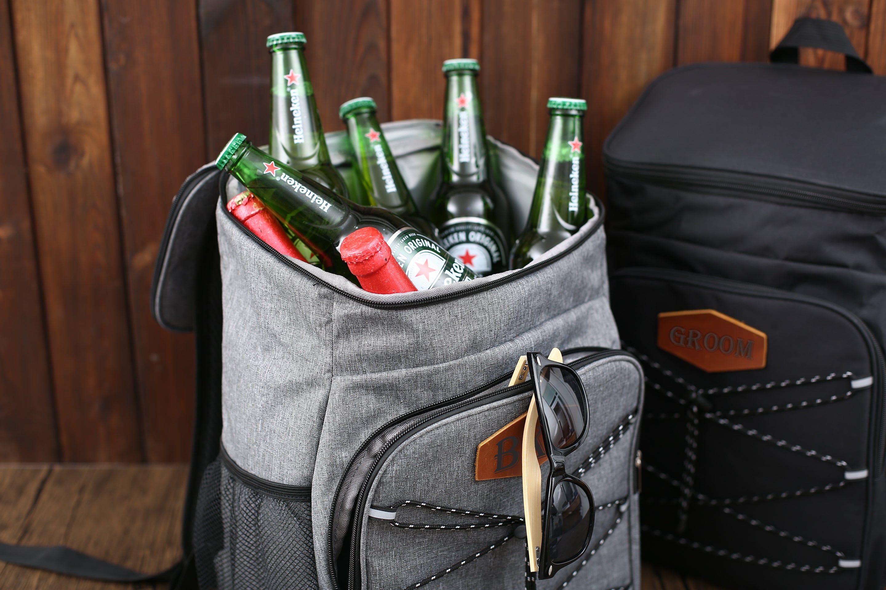 Heineken top cooler backpack