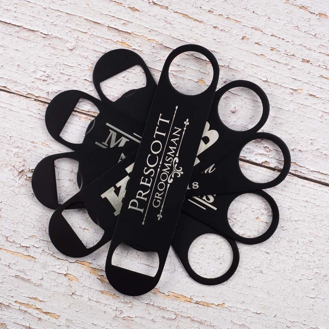 Personalized bottle store opener party favor