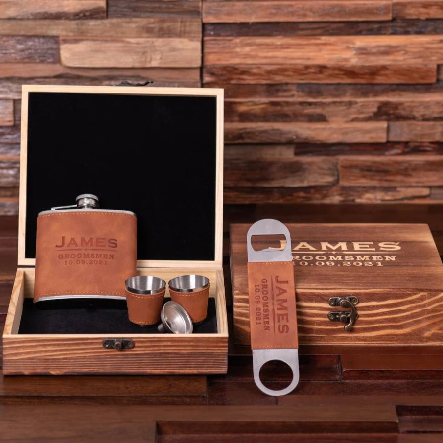 Personalized Groomsmen Gifts, Groomsmen Proposal Box Set, Bottle