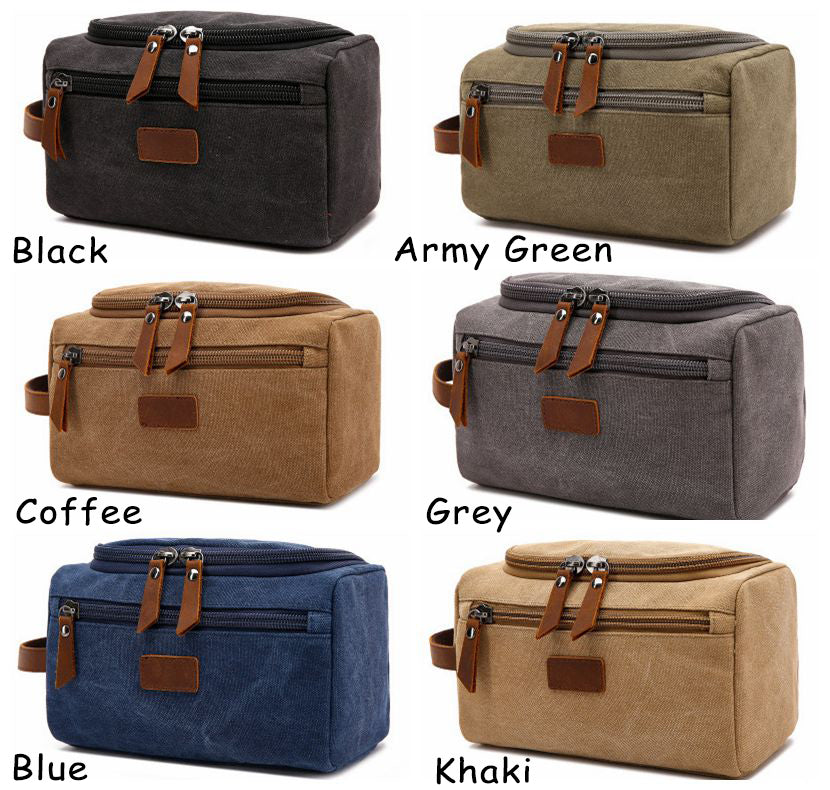 Personalized Dopp Kit: Folding Men's Toiletry Bag 