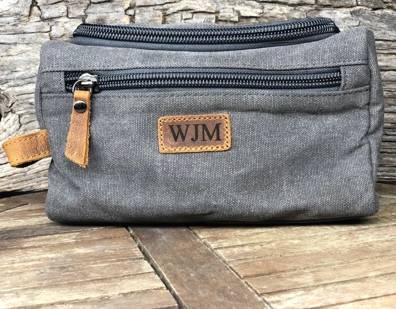 Father's Day Gift, Mens Toiletry Bag, Groomsman Gift, Toiletry Bag Birthday Gift, Fathers Day Gift For Stepdad