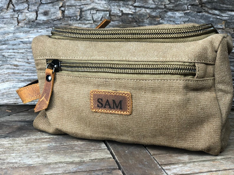Father's Day Gift, Mens Toiletry Bag, Groomsman Gift, Toiletry Bag Birthday Gift, Fathers Day Gift For Stepdad