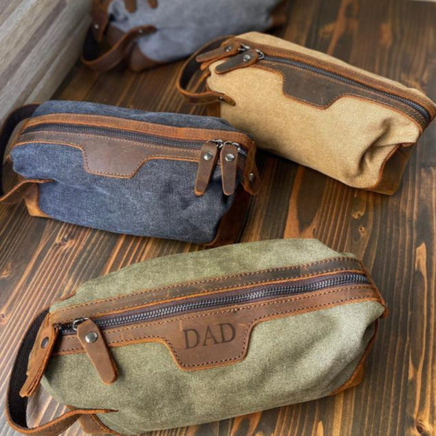 Personalized Toiletry Bag Groomsmen Gift, Dopp Kit,Travel Shaving  Kit,Boyfriend Gift,Wedding Proposal,Gift For Men