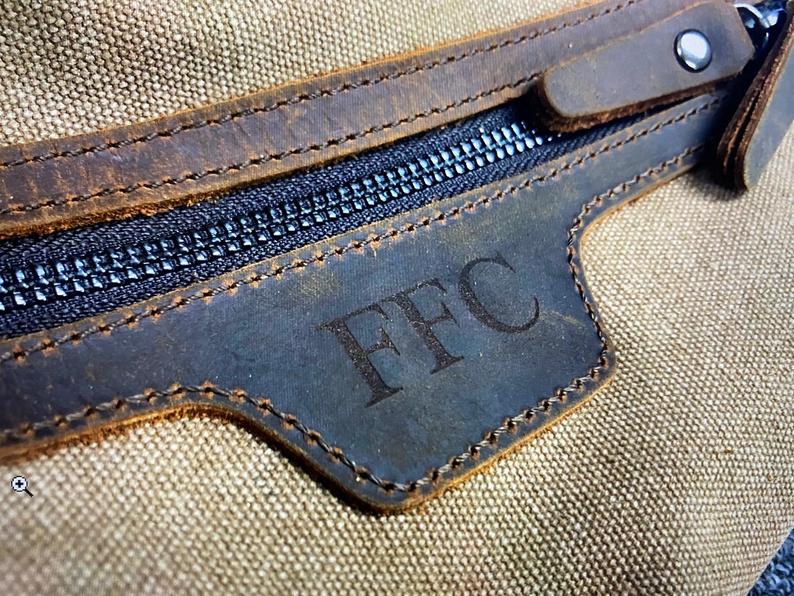 Personalized Toiletry Bag Gifts for Groomsmen, Gift For Him, Custom Dopp Kit, 3rd Anniversary Leather Shaving Kit - urweddinggifts